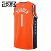 NBA Børn Trøje Los Angeles Clippers James Harden 2025-26 Nike City Edition Orange Swingman